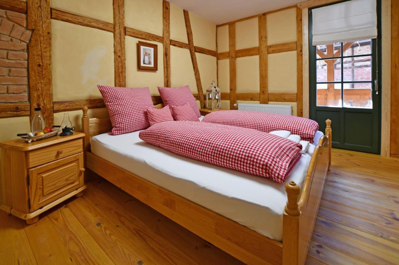 Naturhof-Papiermuehle 2 Bett-Zimmer Rosenrot Bollberg Exterior photo